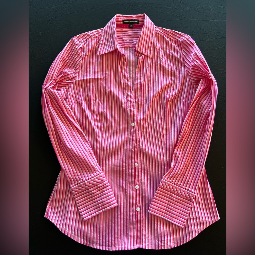 Express Long Sleeve Fitted Button Down
